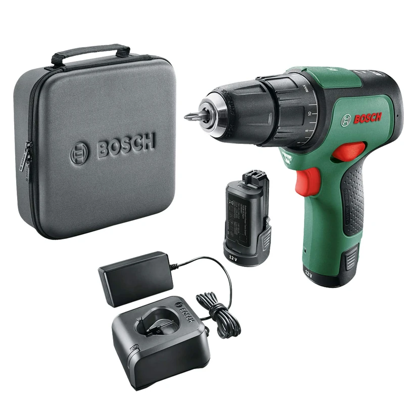 Bosch Home and Garden EasyImpact 12 Cordless Impact Drill (1x Battery, 12V System, in Soft Storage Bag)