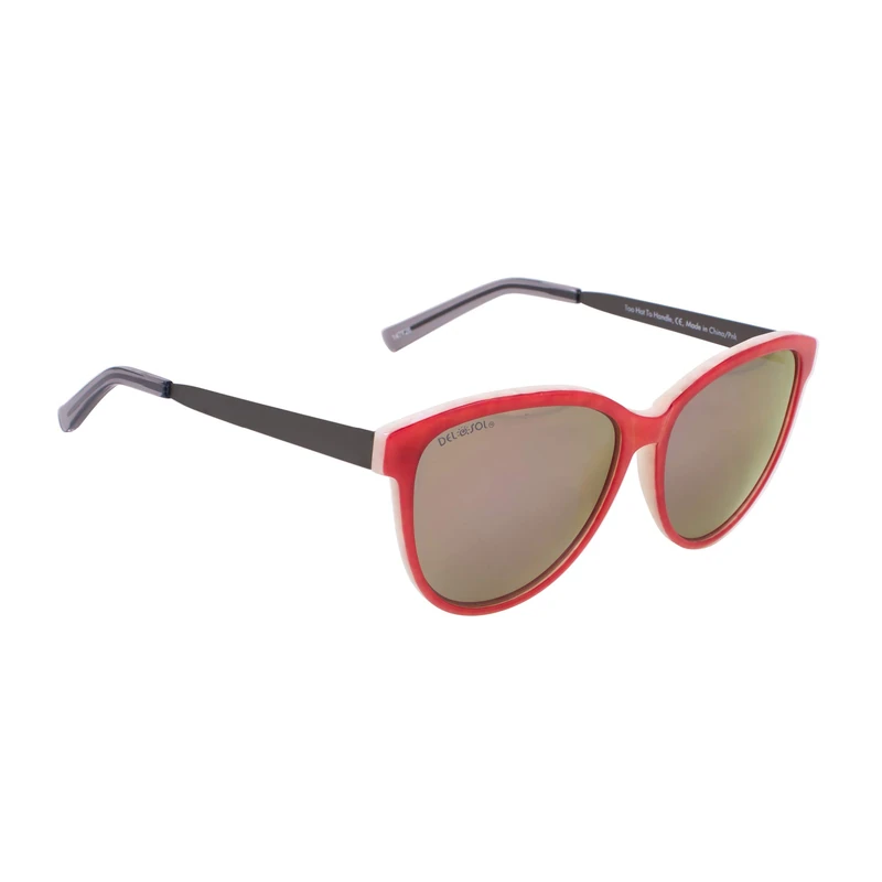 Del Sol Solize Too Hot to Handle - Changes Color from Pearl to Pink for Unisex - Polarized Pro, Mirrored Lens, 100% UVA/UVB Protection - 1 Pc Sunglasses - Image 1