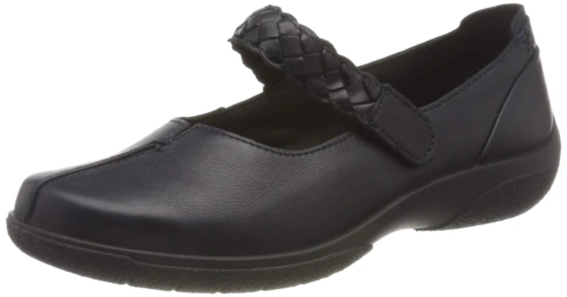 Hotter Women's Shake II Navy Mary Jane Shoes 9