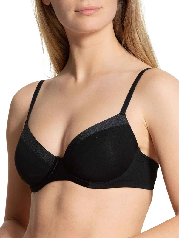 CALIDA Women's Cate Bra, Opaque, Black, 34B