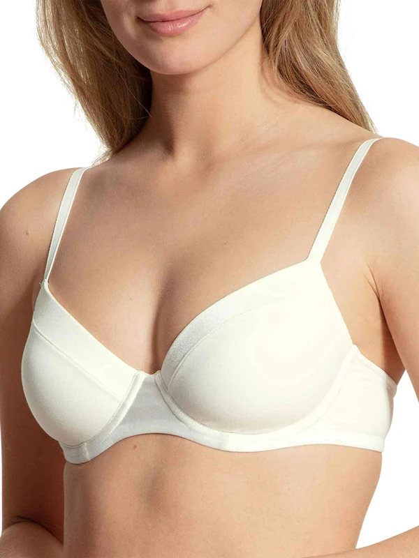 CALIDA Women's Cate Bra, Alabaster Crème, 34A