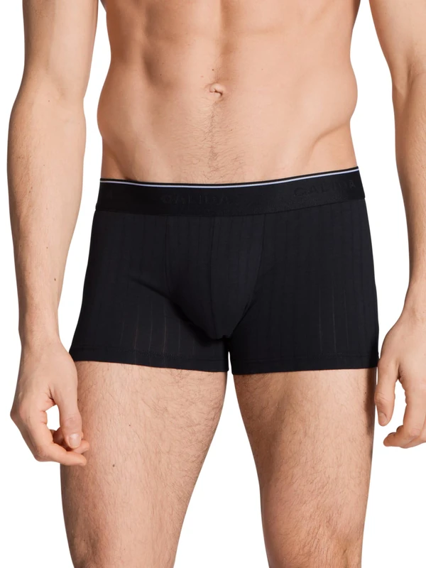 CALIDA Pure & Style Men's Boxer Shorts, Pack of 3, with Masculine Needle Pull, Breathable, Quick-Drying & Odour-Inhibiting, black, 52-54