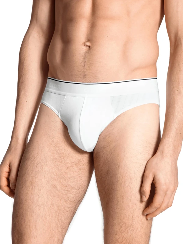 CALIDA Men's Pure & Style Slip 3er Pack Briefs, White, Medium