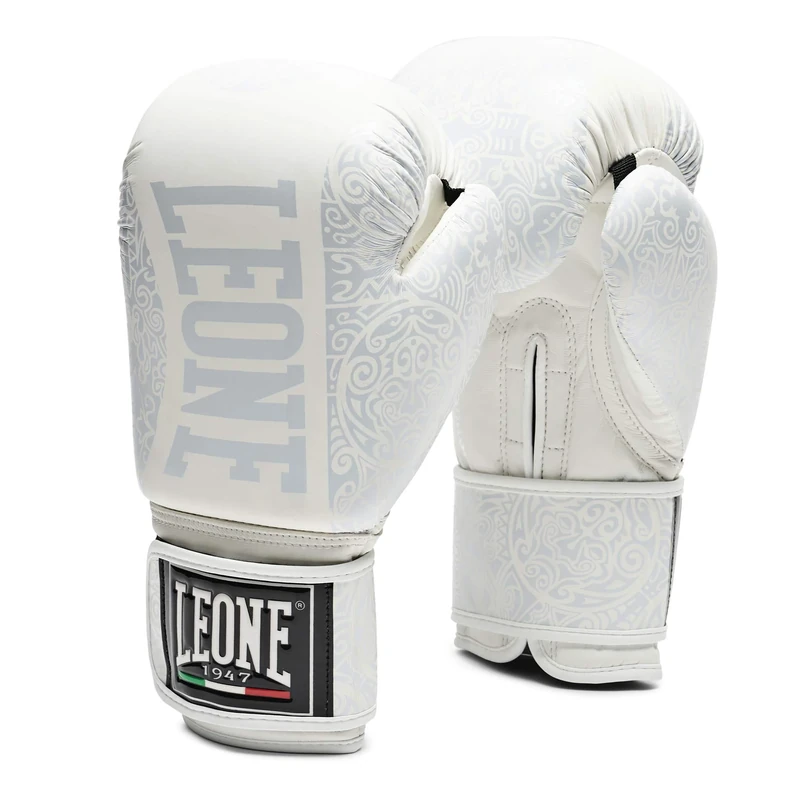 LEONE 1947 Maori Boxing Gloves white/14OZ - GN070