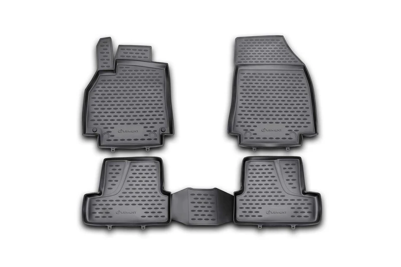 Element EXP.NLC.41.16.210kh Rubber Floor Mats for Renault Megane 3 2008-2016 4-Piece Set Black