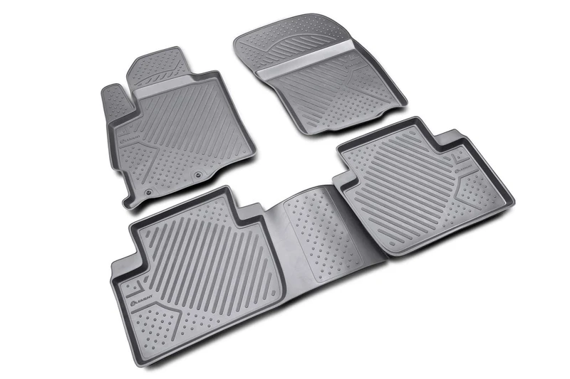Element EXP.NLC.38.10.210 Rubber Floor Mats for Peugeot 4007 2008 – Set of 4, Black