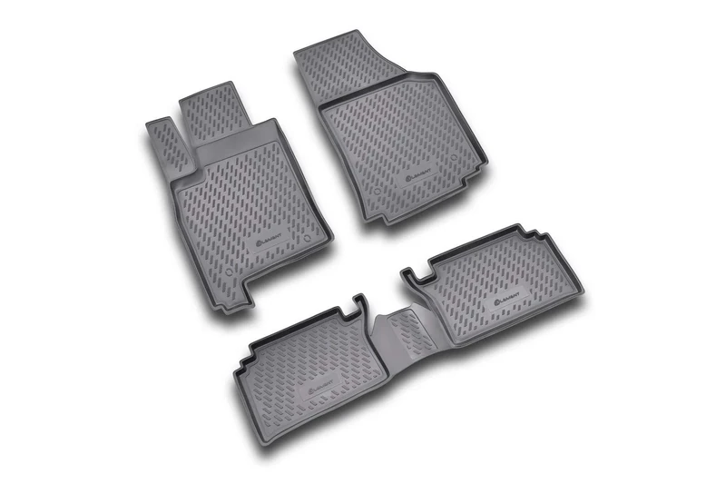 Element EXP.NLC.37.07.210k Rubber Car Mats for Opel Meriva 2003-2010 4-Piece Set Black