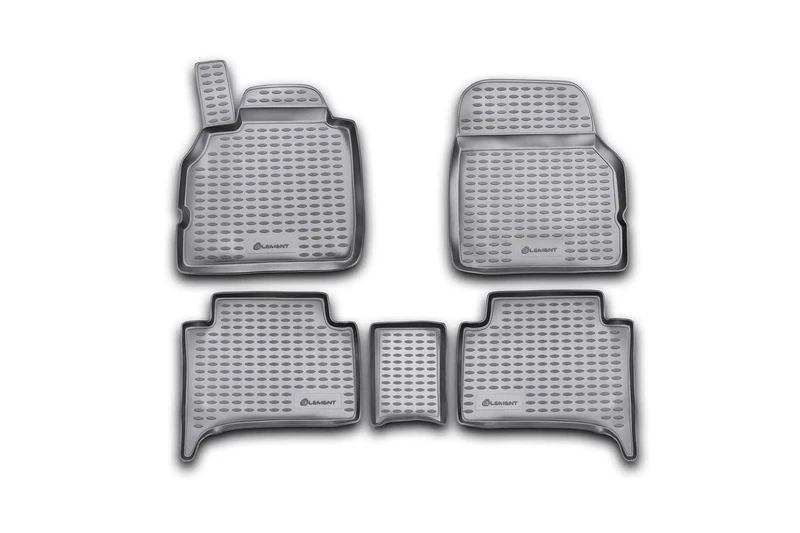 Element EXP.NLC.41.09.210 Rubber Floor Mats for Renault Scenic (II) 2003-2009 5-Piece Set, Black