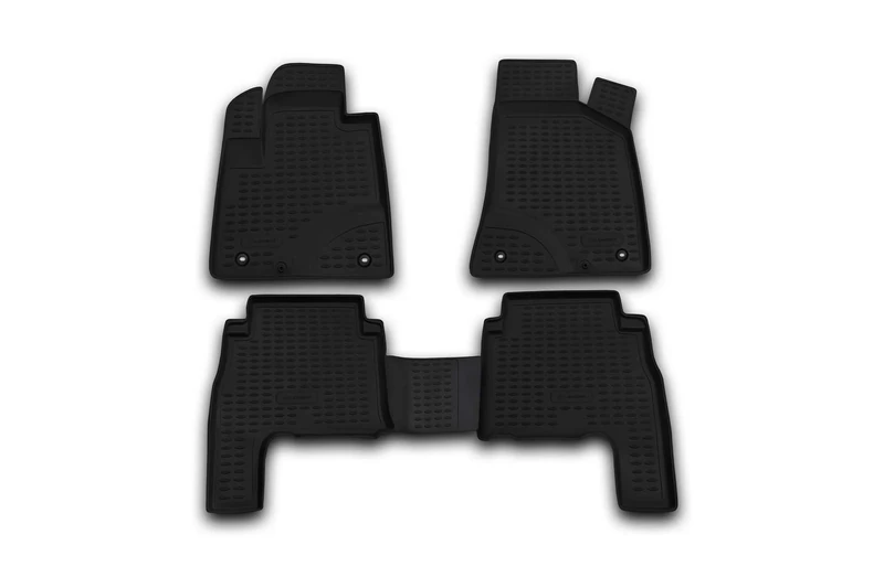 Element EXP.NLC.20.18.210kn Rubber Floor Mats for Hyundai Santa Fe 2006-2010 4-Piece Set Black