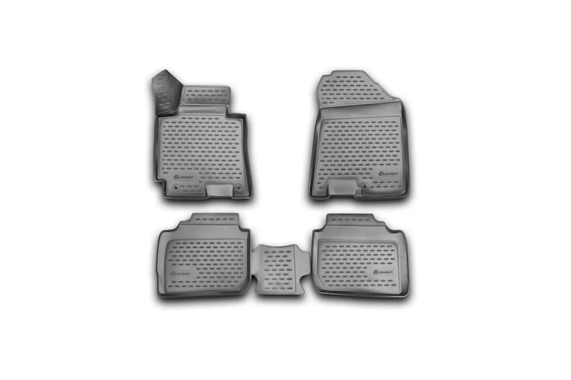 Element EXP.NLC.3D.25.48.210 3D Rubber Floor Mats Kia Cerato 2013-2018 4-Piece Set Black