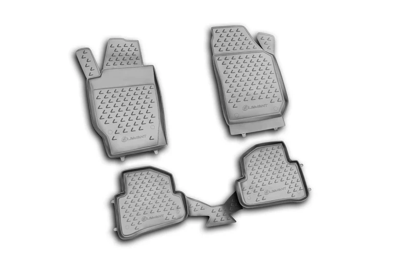 Element EXP.NLC.45.06.210kh Rubber Mats Floor Mats Skoda Fabia 03/2007-2014 4-Piece Set Black