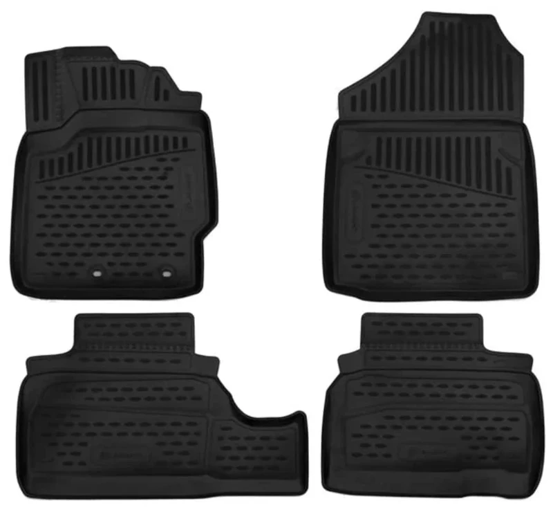 Element EXP.NLC.3D.48.67.210k 3D Rubber Floor Mats for Toyota Venza 2013 – Set of 4, Black