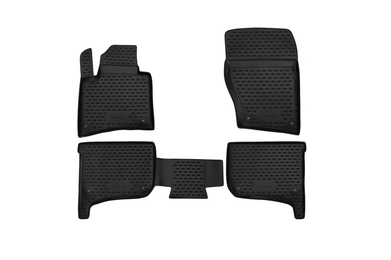 Element EXP.NLC.51.33.210kh Rubber Floor Mats for VW Touareg II with Terrain Tech 2010-2015 2015-03/2018 4-Piece Set, Black