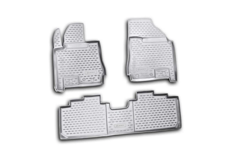 Element EXP.NLC.07.05.210k Rubber Mats Floor Mats Cadillac SRX 2010-3-Piece Set, Black, Fit - Image 1