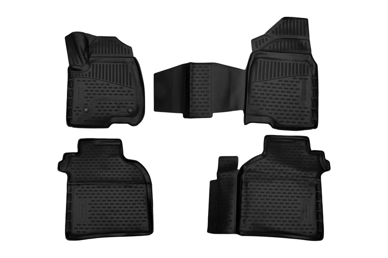 Element EXP.ELEMENT3D02065210k 3D Rubber Floor Mats Chevrolet/GMC Silverado/Sierra 1500 Crew Cab, Black, Fit
