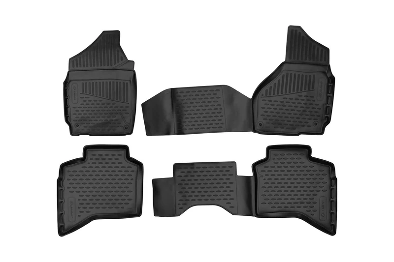 Element EXP.ELEMENT3D01911210 3D Rubber Floor Mats Dodge Ram 1500 Quad Cab 2012-2018 Pick-Up USA Set of 4 Black