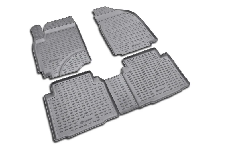 Element EXP.NLC.20.09.210 Rubber Floor Mats for Hyundai Matrix 2001 – 4 Pieces, Black