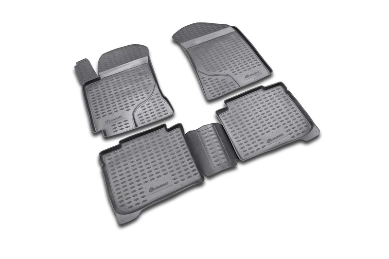 Element EXP.NLC.25.11.210 Rubber Floor Mats for Kia Cerato 2004-2008 4-Piece Set Black