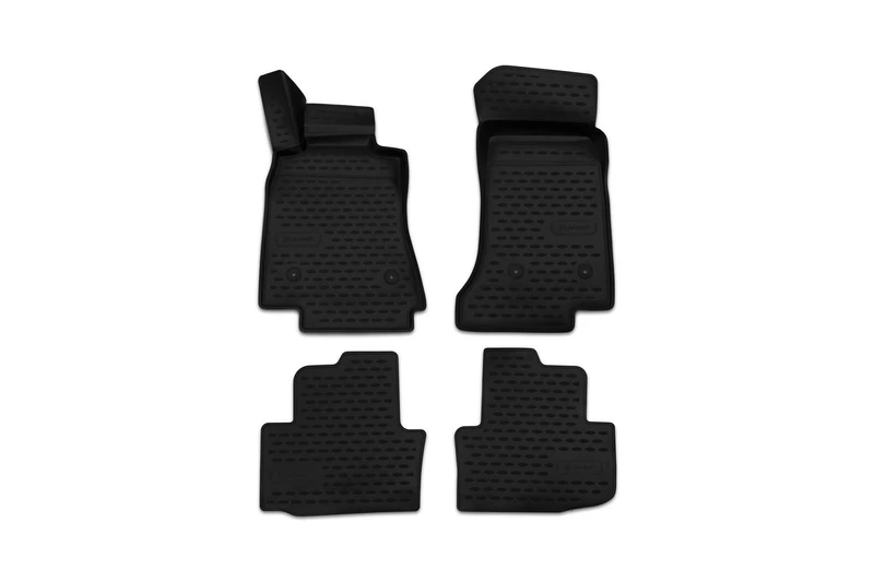 Element EXP.NLC.3D.07.08.210k 3D Rubber Mats Floor Mats Cadillac ATS 2013-4 Pieces, Black, Fit