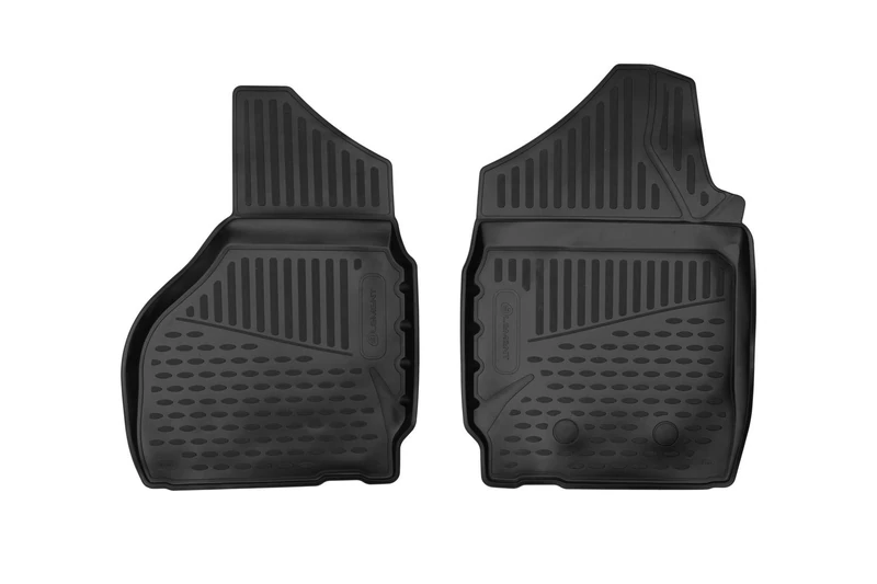 Element EXP.ELEMENT3D01912210k.F 3D Rubber Floor Mats Dodge Ram 2500/3500 Reg Cab Full Length Console 2012-2018 Pick-Up USA 2-Piece Black