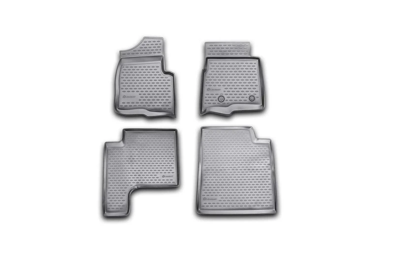 Element EXP.NLC.16.43.210k Rubber Floor Mats for Ford F150 Super Cab 2009-2013 4-Piece Set Black