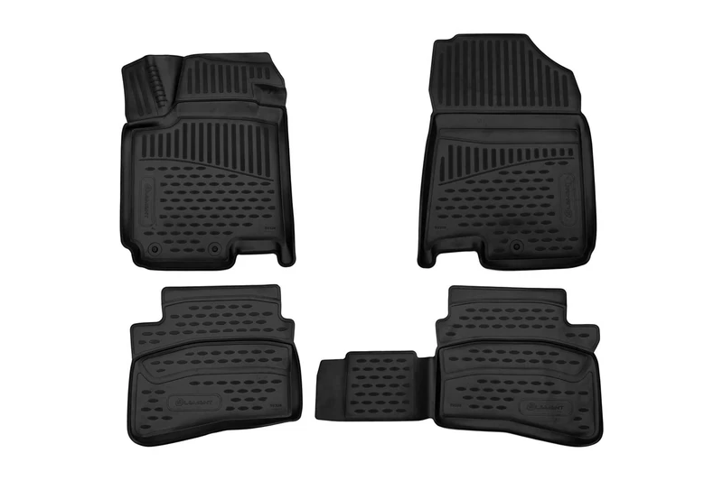 Element 3D Rubber Mats Tailor-Made Floor Mats Hyundai i20 3rd Gen 2019 Hatchback Set of 4