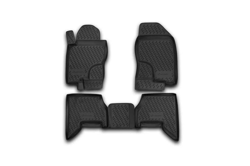Element EXP.CARNIS00015 Rubber Car Mats for Nissan Pathfinder 2005 – 4 Pieces, Black