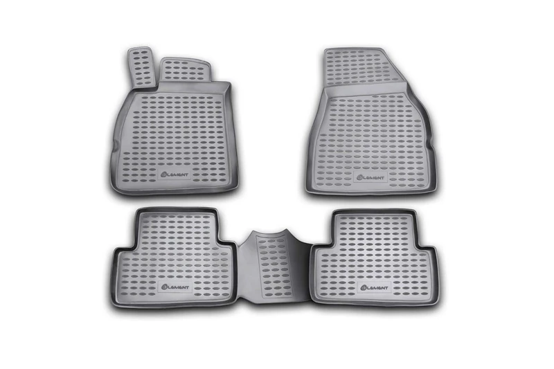 Element EXP.NLC.41.07.210 Rubber Floor Mats for Renault Megane II 2002-2009 Set of 4 Black