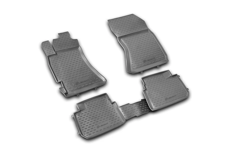 Element EXP.NLC.46.08.210kh Rubber Floor Mats for Subaru Forester 2008-2013 4-Piece Set, Black