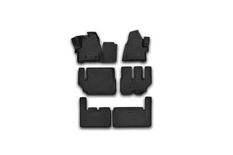 Element 3D Rubber Mats, Floor Mats, Ford Tourneo Custom 8 Seats, 2013-6