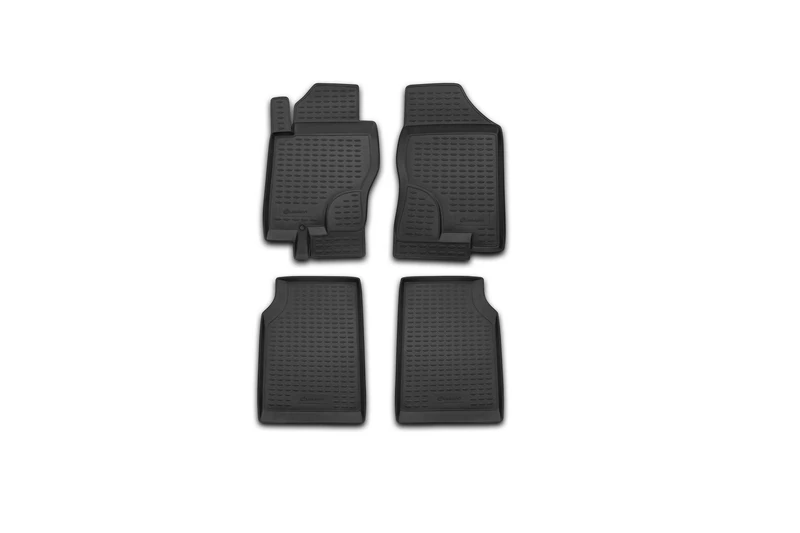 Element EXP.NLC.36.19.210 Rubber Car Mats for Nissan Navara MT 2005 – 4 Pieces, Black