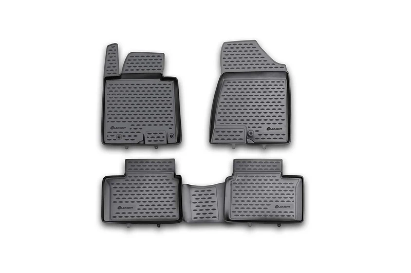 Element EXP.NLC.25.43.210 Rubber Car Mats for Kia Cee D (II) 2012-2018 4-Piece Set, Black