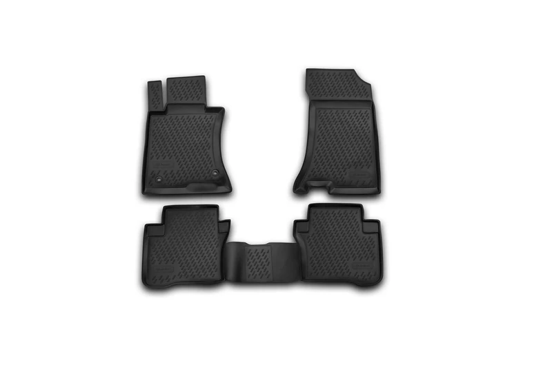 Element EXP.CARHND0003 Rubber Floor Mats for Honda Tour 01/2013-4WD 4 Wheel Drive Black