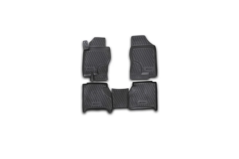 Element EXP.CARNIS0007 Rubber Car Mats for Nissan Navara IN 2005 – 4 Pieces, Black