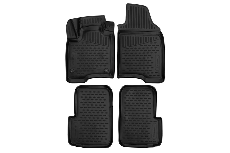 Element 3D Rubber Mats Floor Mats for Fiat Panda 2011-4 Pieces