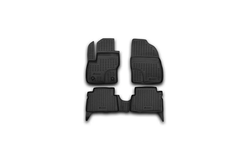 Element EXP.NLC.16.48.210k Rubber Floor Mats for Ford Focus C-MAX 2003-(RN) 4-Piece Set Black