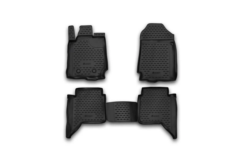 Element EXP.NLC.16.35.210k Rubber Car Mats for Ford Ranger 2 Doors 2011 – 4 Pieces, Black