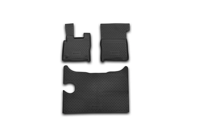 Element EXP.NLC.88.01.210k Rubber Mats Floor Mats DAF XF 2014-3-Piece Set Black