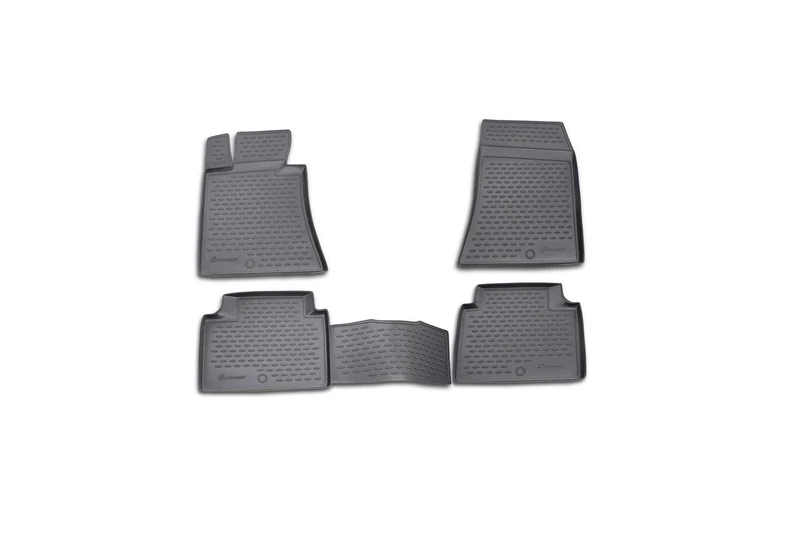 Element EXP.NLC.20.31.210k Rubber Floor Mats for Hyundai Genesis 2008-2013 4-Piece Set Black