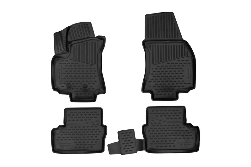 Element EXP.ELEMENT3D00344210k 3D Rubber Floor Mats for Opel Zafira 1999-2004 4-Piece Set Black