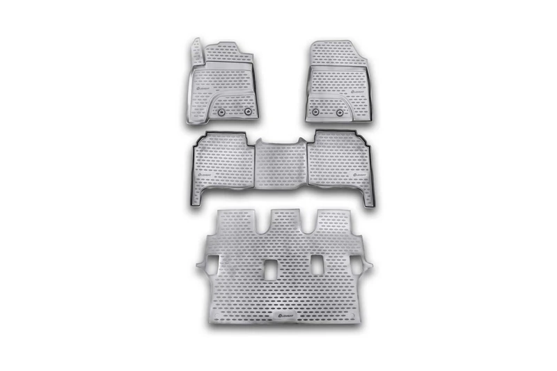 Element EXP.NLC.48.53.210k Rubber Floor Mats for Toyota Land Cruiser 200 2012-2015 4-Piece Set Black