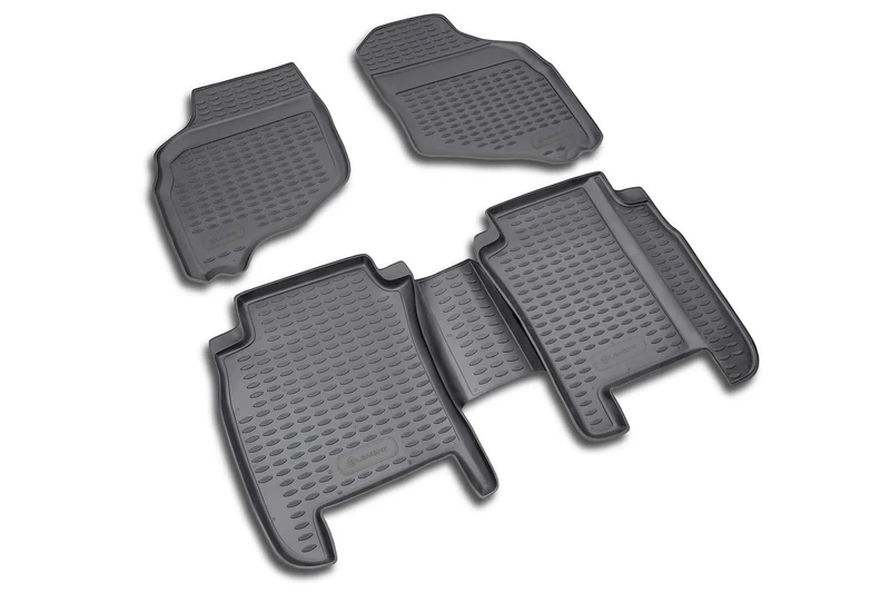 Element EXP.NLC.18.05.210 Rubber Floor Mats for Honda Jazz 2002-2008 Set of 4 Black