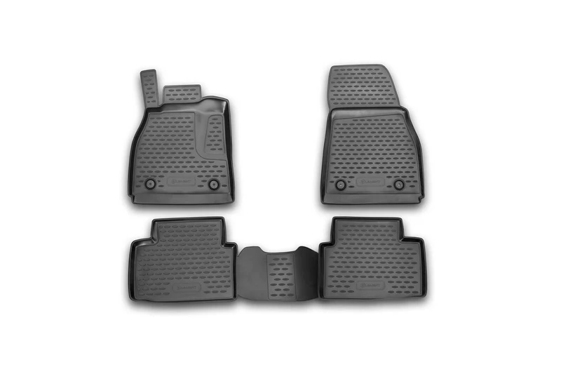 Element EXP.NLC.08.20.210k Rubber Car Mats for Chevrolet Malibu 2012-4 Pieces, Black, Fit