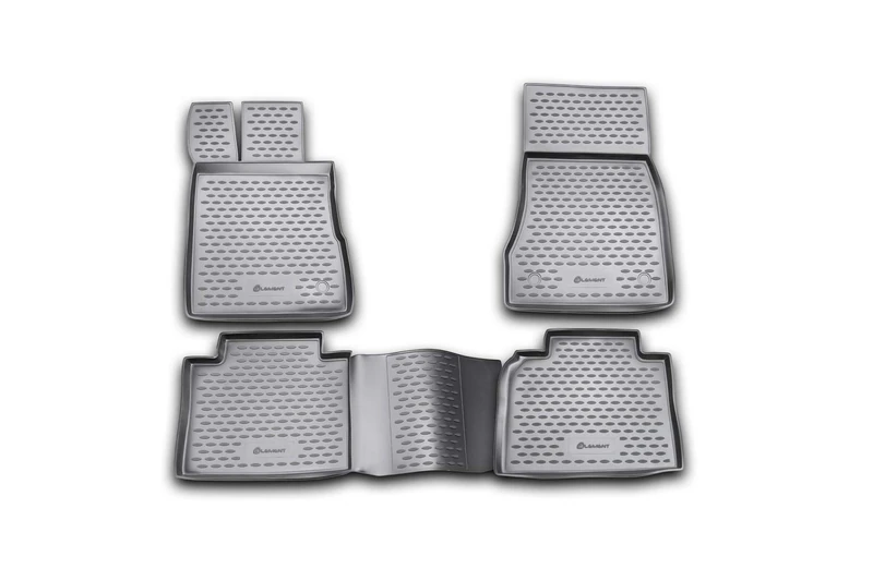 Element EXP.NLC.34.35.210k Rubber Floor Mats for Mercedes Benz S Class W220 Long 1998-2005 4-Piece Set Black