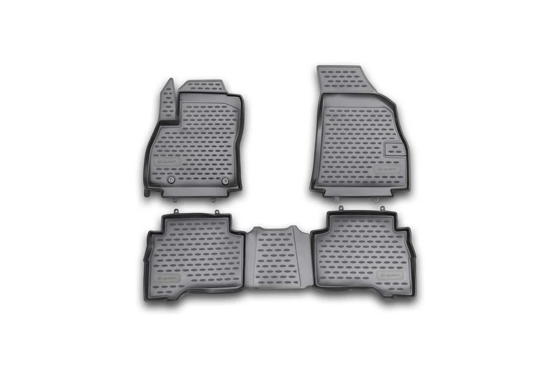 Element EXP.NLC.15.29.210kh Tailored Rubber Floor Mats for Fiat Fiorino 2007 -> 4 Pieces, Black