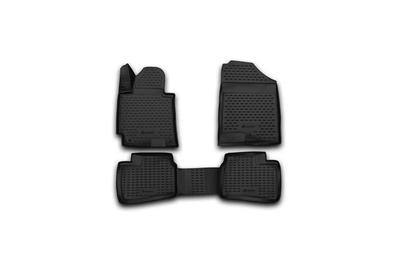Element EXP.NLC.3D.20.55.210 3D Rubber Floor Mats for Hyundai Elantra 2014-2016 4-Piece Set Black