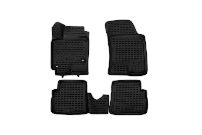 Element EXP.NLC.3D.20.08.210k 3D Rubber Floor Mats for Hyundai Getz 2003 – Set of 4, Black