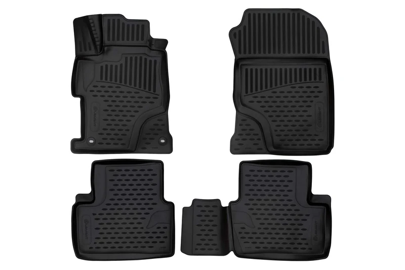 Element EXP.ELEMENT3D01899210k 3D Rubber Floor Mats for Honda Civic 2014-2015 Saloon (USA) 4-Piece Set, Black