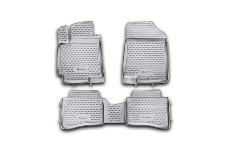 Element EXP.NLC.20.45.210h Rubber Mats Floor Mats for Hyundai Solaris 2010-2014 Hatchback 4-Piece Set, Black