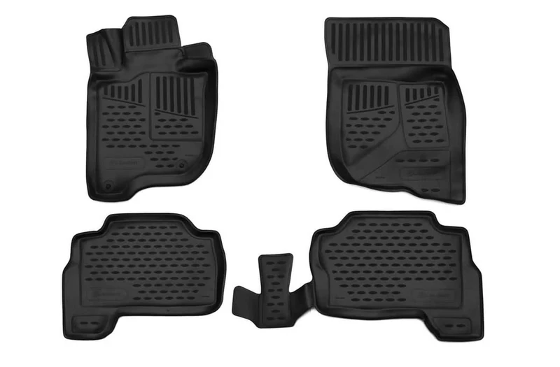 Element EXP.ELEMENT3D3546210 3D Rubber Floor Mats for Mitsubishi Pajero Sport 2016 – Set of 4, Black